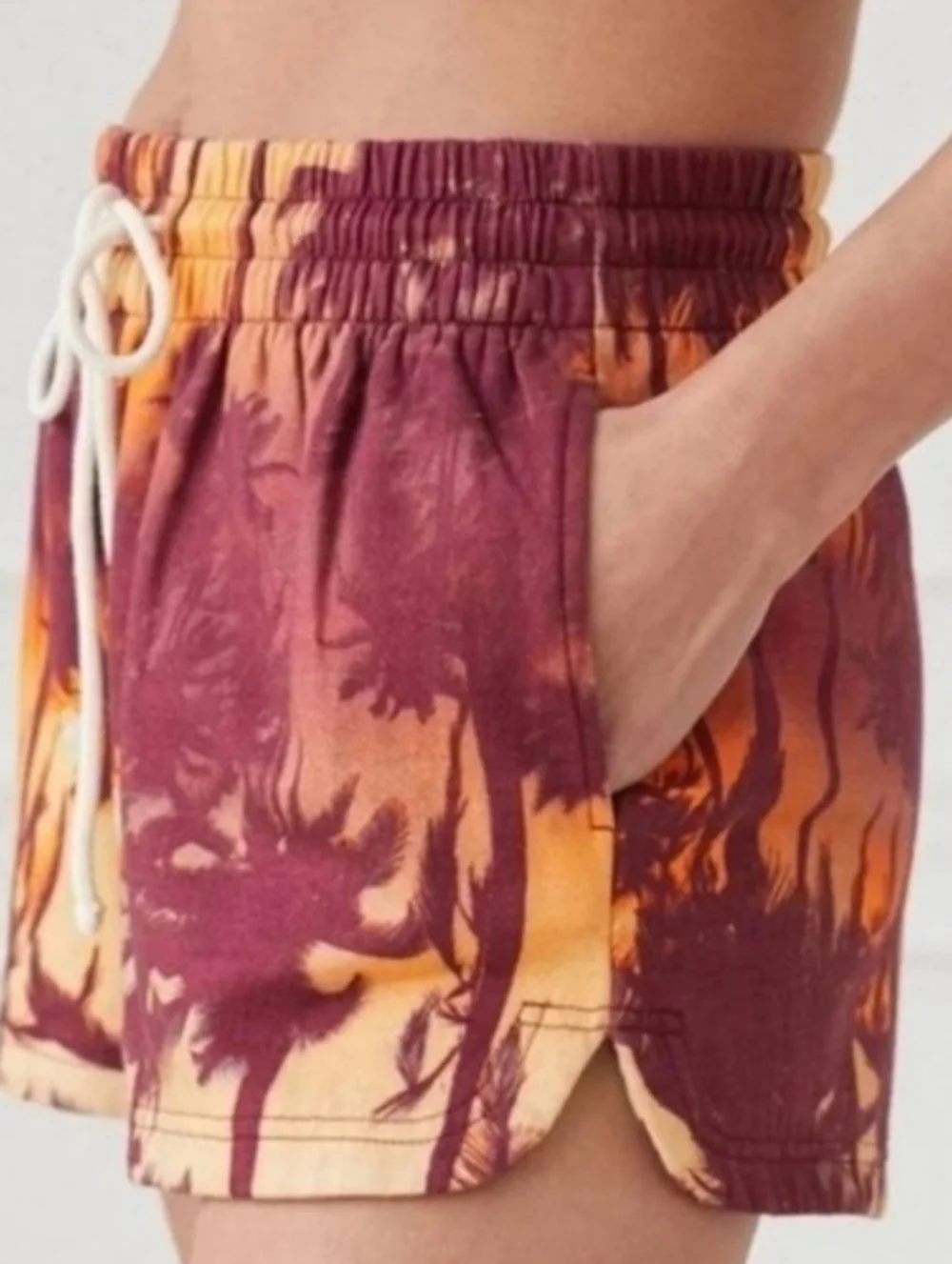 NWOT Urban Outfitters Out From Under Ellie Palm Tree Print Lounge Shorts Size XS